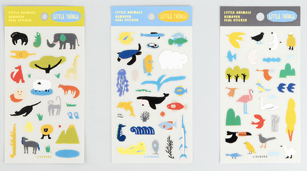 Livework Little Things removable stickers - Little Animals - The Journal Shop
