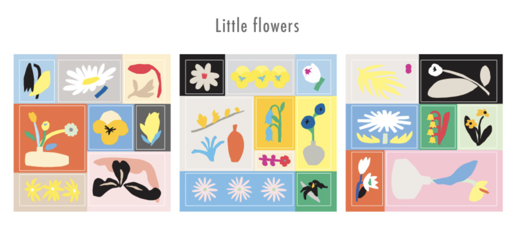 Livework Little Things Square Stickers - Little Flowers - The Journal Shop
