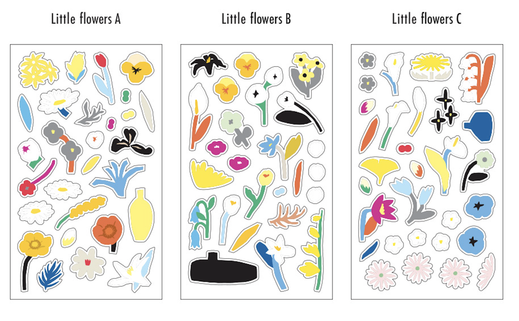 Livework Little Things removable stickers - Little Flowers - The Journal Shop