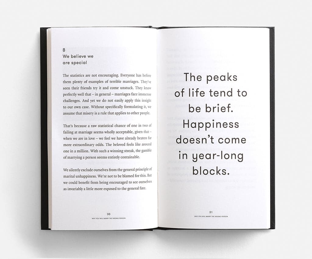 The School of Life 'Why You Will Marry The Wrong Person' Book - The Journal Shop