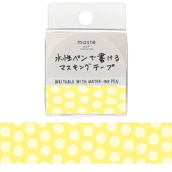 Mark's Tokyo Edge - Maste Draw Me Washi Tape - Dot Yellow - The Journal Shop