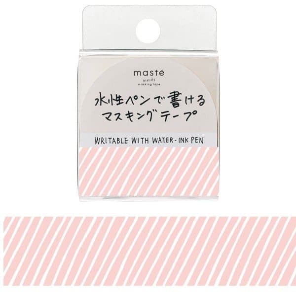 Mark's Tokyo Edge - Maste Draw Me Washi Tape - Pink Stripes - The Journal Shop