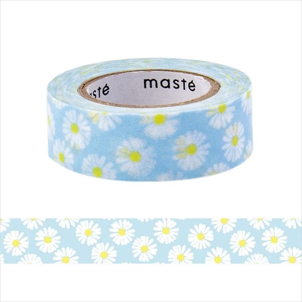 Mark's Tokyo Edge - Maste Draw Me Washi Tape - Flower Blue - The Journal Shop