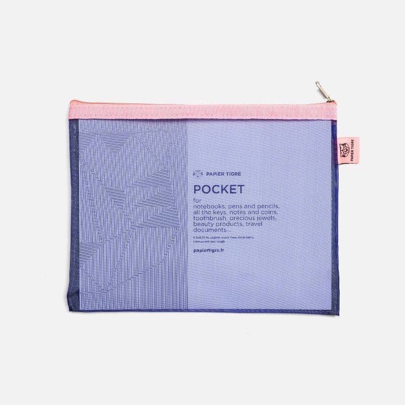 Papier Tigre Mesh Pockets Set - Black - The Journal Shop