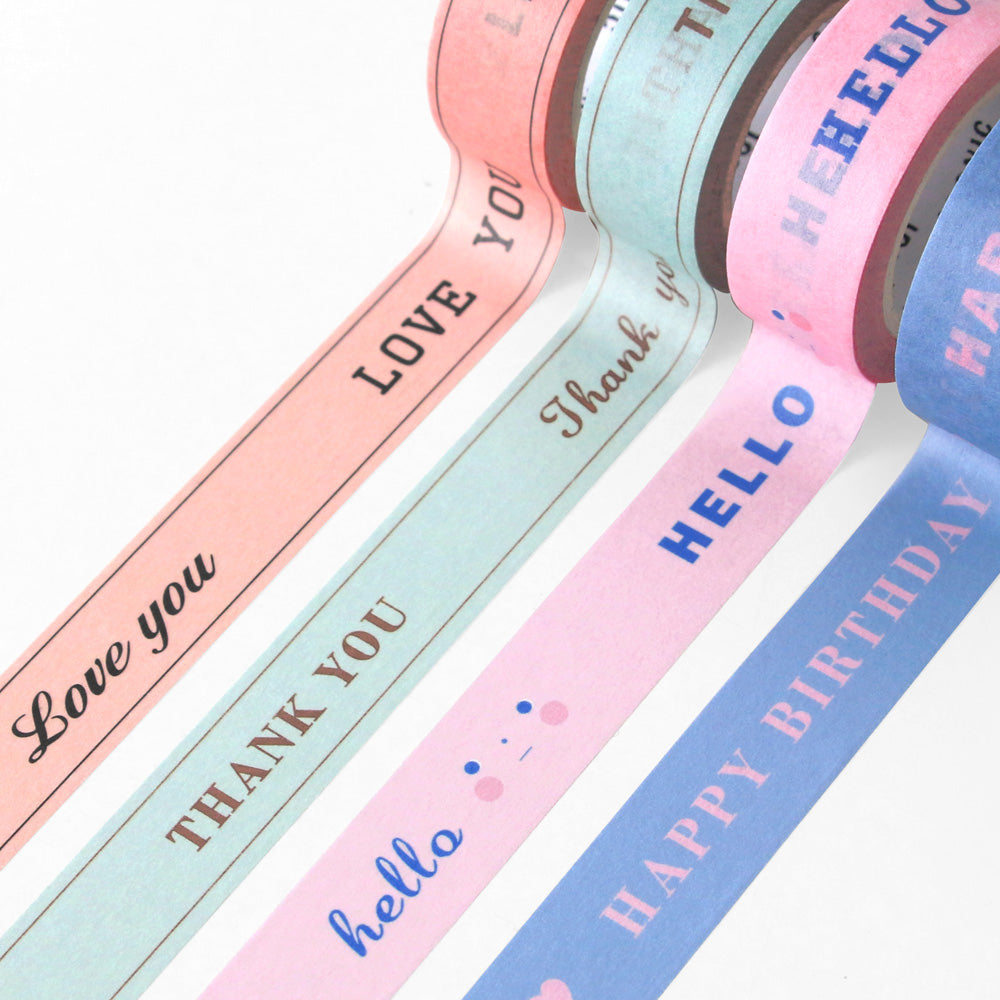 Dailylike Bonjour paper masking tape set of 3 - Fallindesign