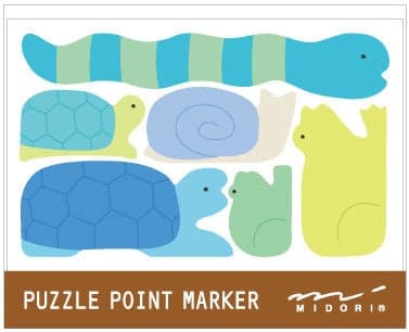 Midori Puzzle Point Marker - Sea Creatures - The Journal Shop