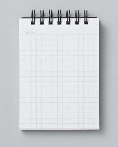Mnemosyne 'Roots' Notepad with Plain Paper - A7 (Please note: image shows graph paper)