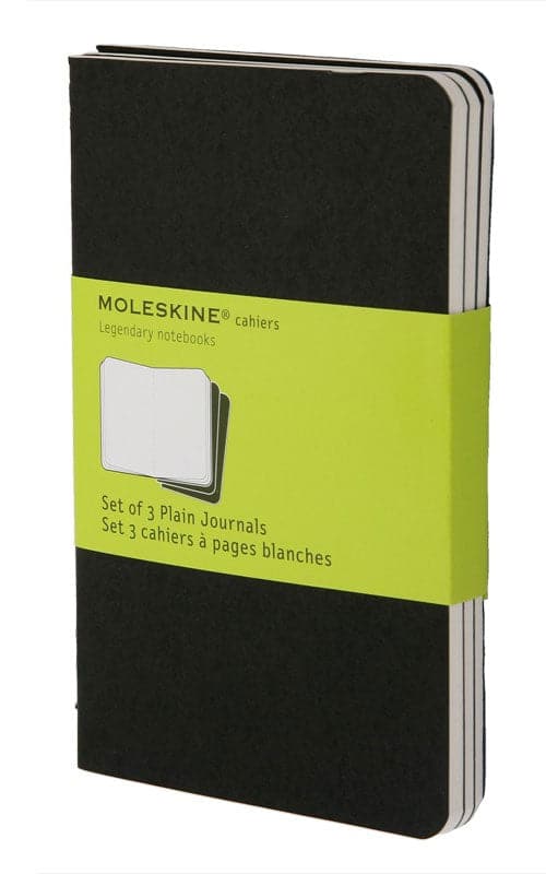 Moleskine Pocket Black Cahiers -- Plain - The Journal Shop