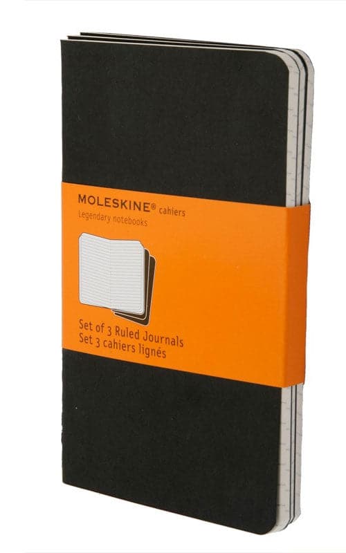 Moleskine Pocket Black Cahiers -- Ruled - The Journal Shop