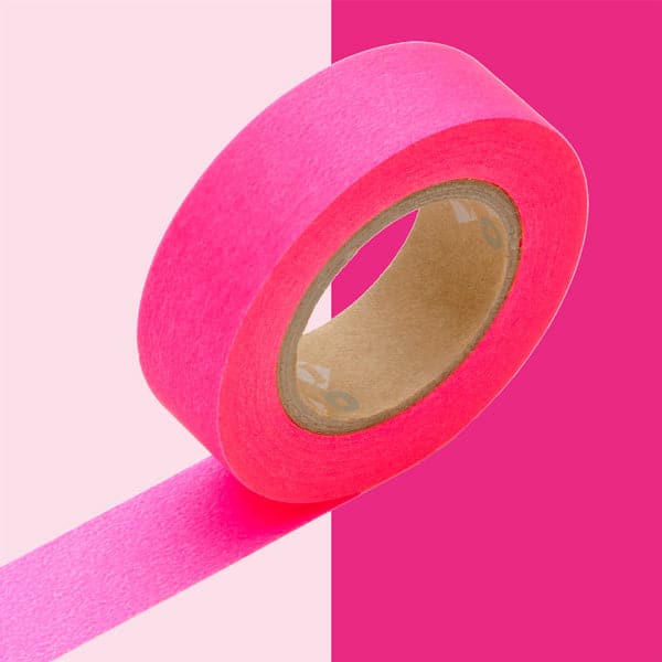 MT Masking Tape -- 1P Basic -- Shocking Pink - The Journal Shop