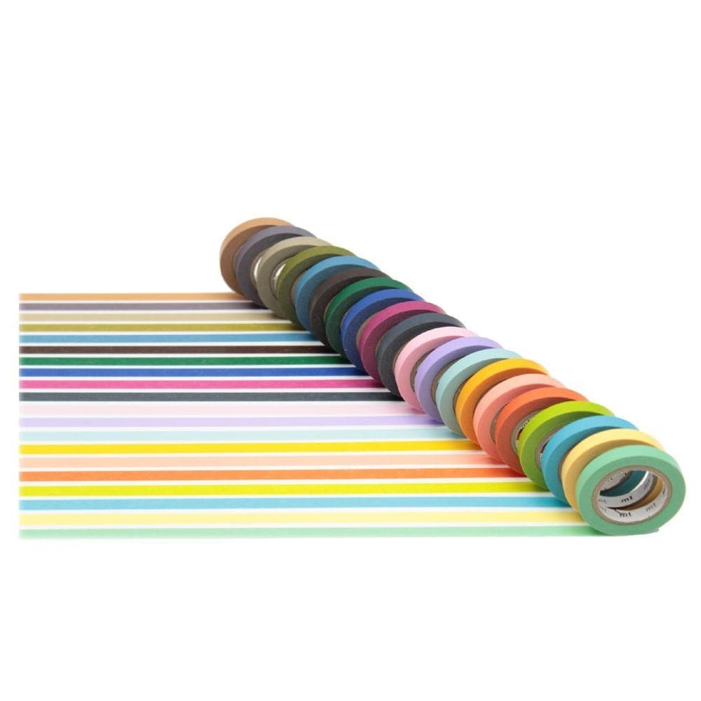 MT Masking Tape 20 Solid Colours - The Journal Shop