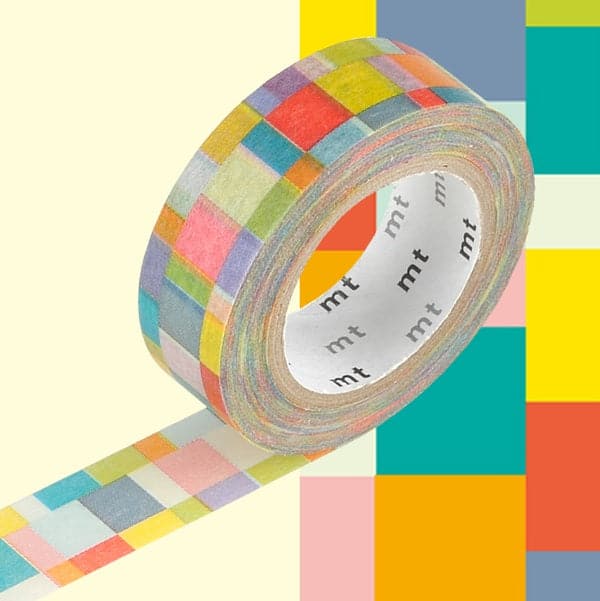 MT Masking Tape -- 1P Deco -- Mosaic Bright - The Journal Shop