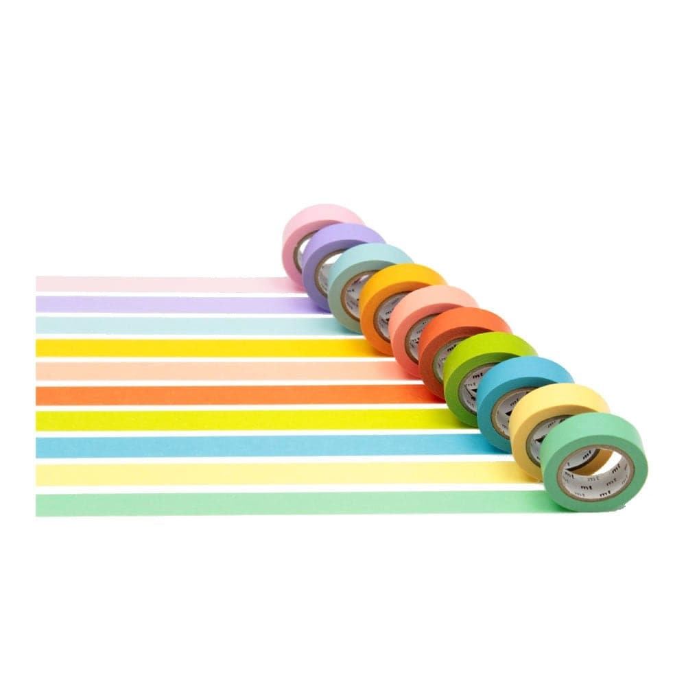 MT Masking Tape 10 Light Colours - The Journal Shop