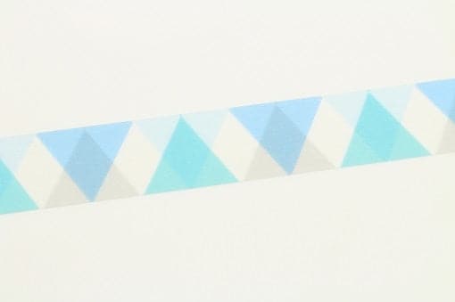 MT Masking Tape 1P Deco - Triangle and Diamond Blue - The Journal Shop