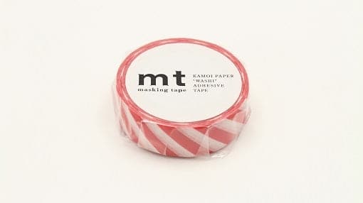 MT Masking Tape 1P Deco - Stripe Red - The Journal Shop