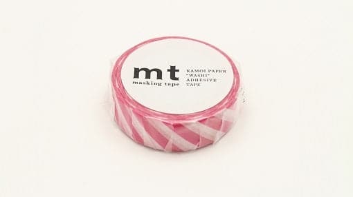MT Masking Tape 1P Deco - Stripe Magenta - The Journal Shop