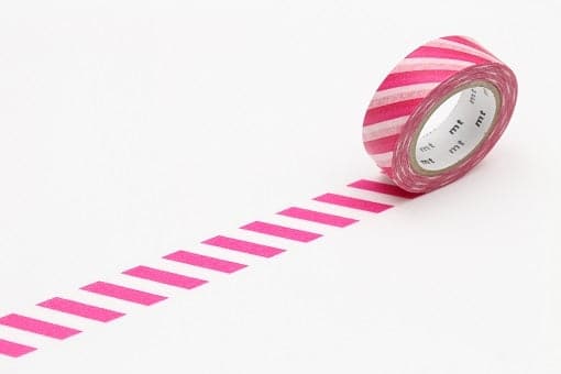 MT Masking Tape 1P Deco - Stripe Magenta - The Journal Shop