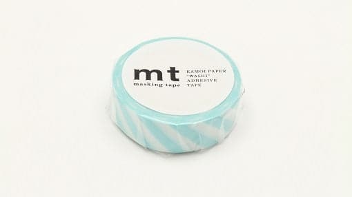 MT Masking Tape 1P Deco - Stripe Mint Blue - The Journal Shop