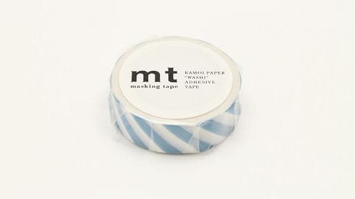MT Masking Tape 1P Deco - Stripe Greyish Sky - The Journal Shop