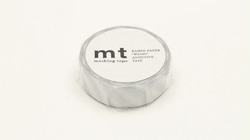 MT Masking Tape 1P Deco - Stripe Silver 2 - The Journal Shop