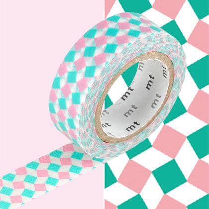 MT Washi Masking Tape -- Square Pink - The Journal Shop