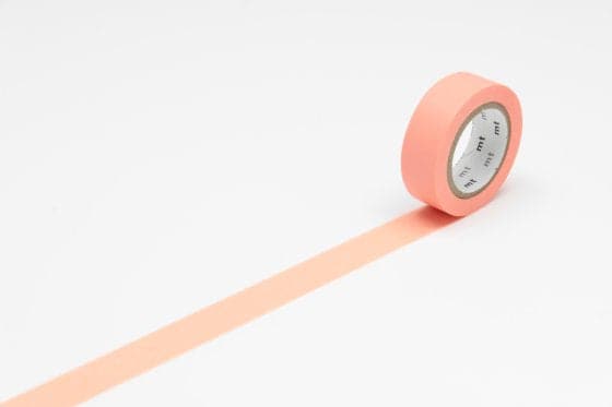 MT Washi Masking Tape Roll Salmon Pink - The Journal Shop