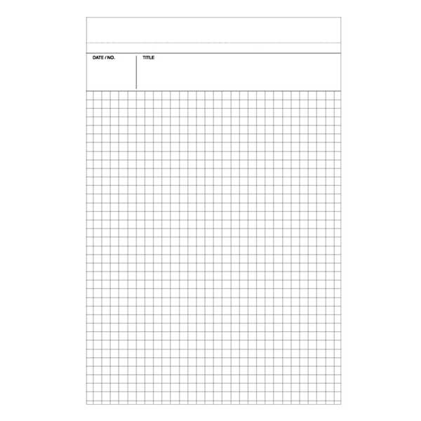 Mnemosyne Staple Bound Notepad N187A -- A4 : Graph - The Journal Shop