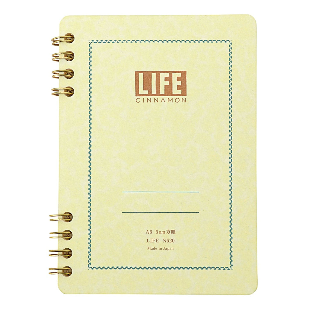 Life Cinnamon Notebook, Graph, A6 - The Journal Shop