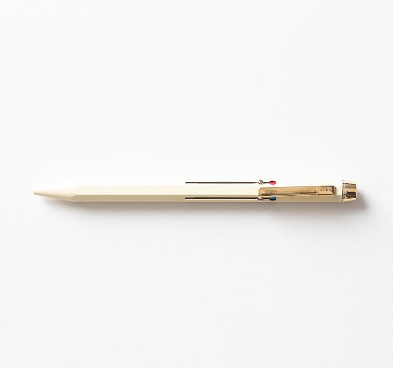 Basic Utility 4-Colour Ballpoint Pen - Beige - The Journal Shop