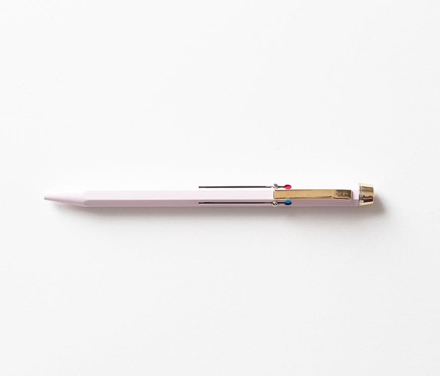 Basic Utility 4-Colour Ballpoint Pen - Dusky Pink - The Journal Shop