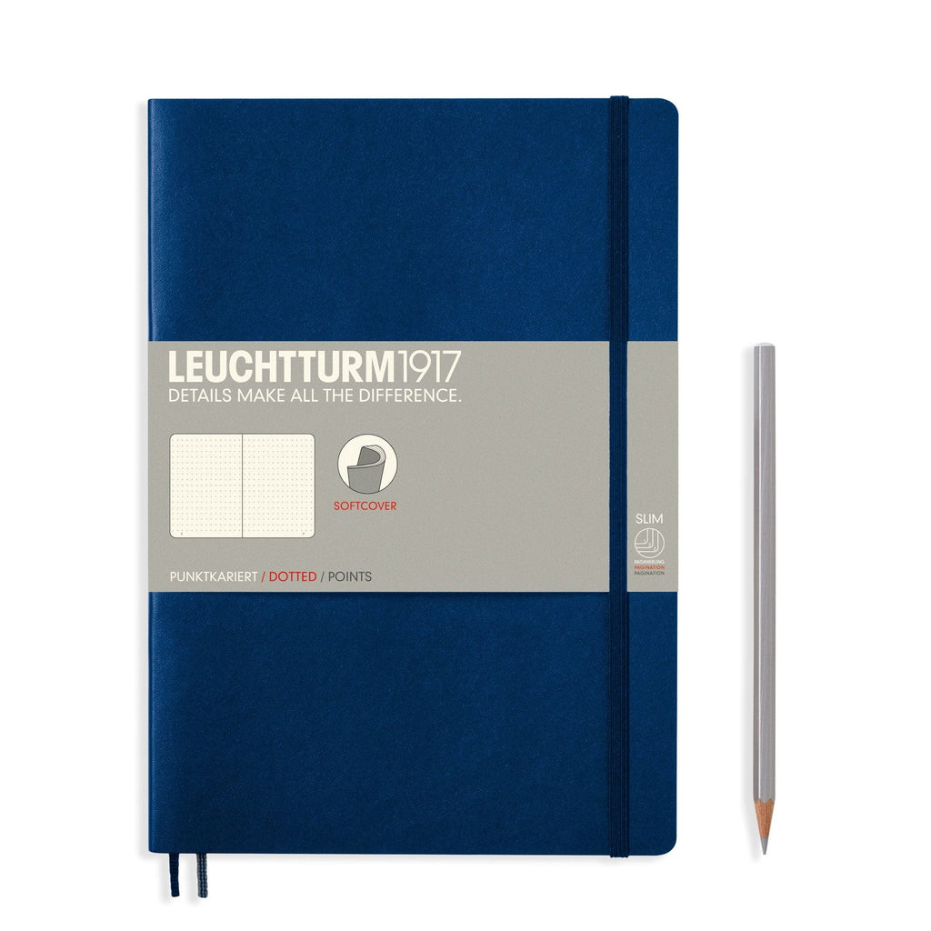 Leuchtturm1917 Softcover Notebook B5 - Navy - The Journal Shop