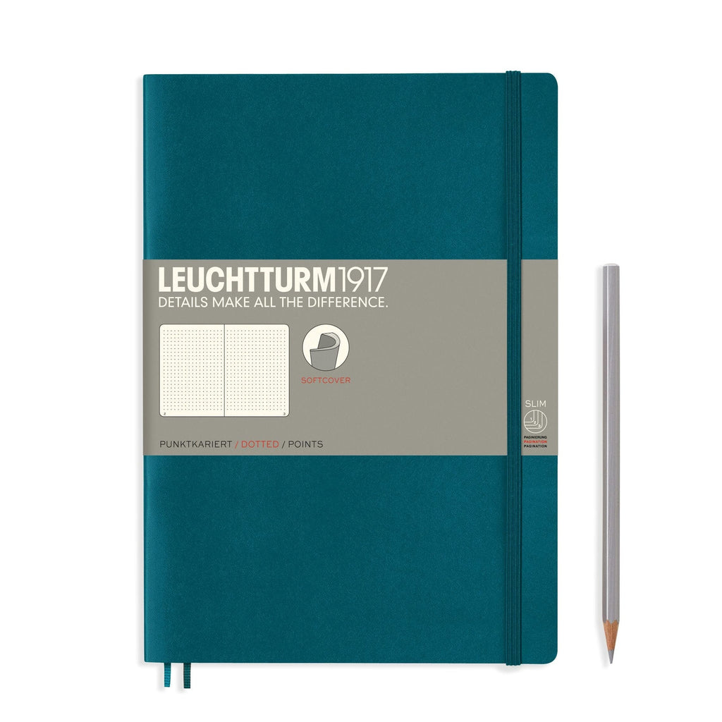 Leuchtturm1917 Softcover Notebook B5 - Pacific Green - The Journal Shop