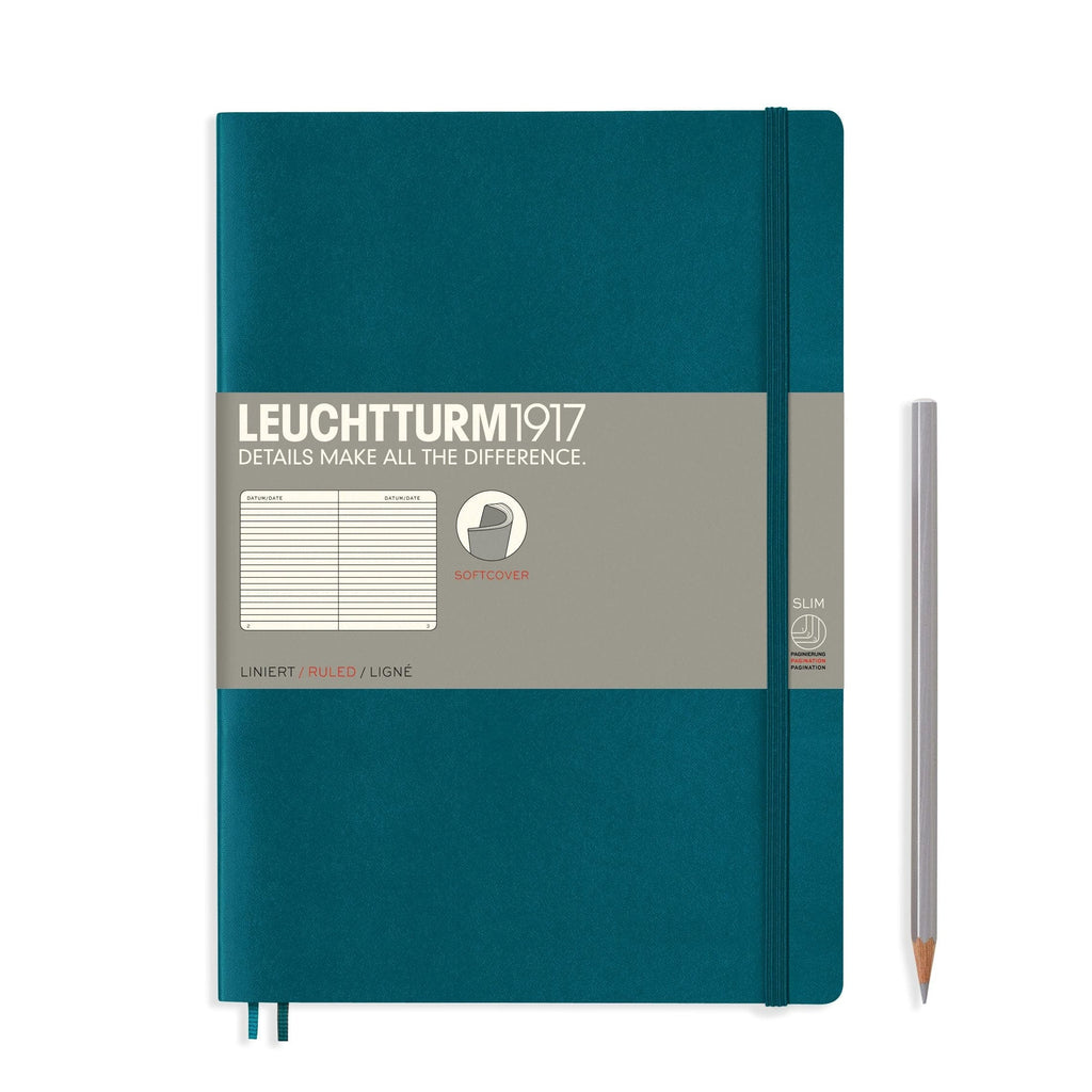 Leuchtturm1917 Softcover Notebook B5 - Pacific Green - The Journal Shop