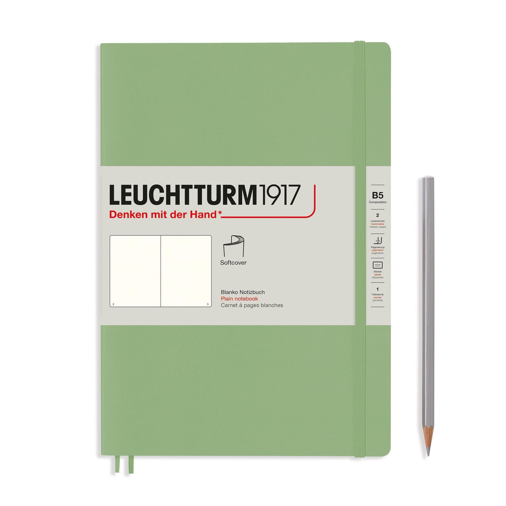 Leuchtturm1917 Softcover Notebook B5 - Sage - The Journal Shop
