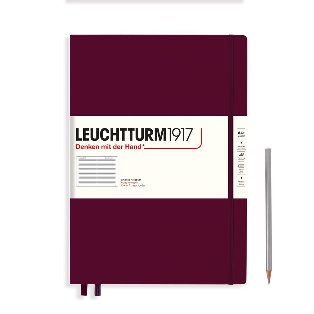 Leuchtturm1917 Hardcover Master Classic Notebook - A4+ (Lined) - The Journal Shop