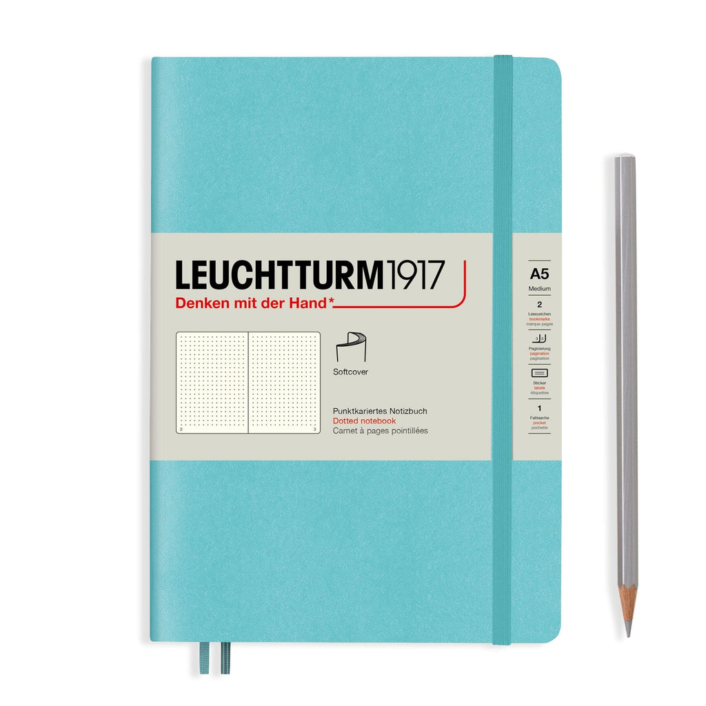 Leuchtturm 1917 Softcover A5 Notebook - Aquamarine - The Journal Shop
