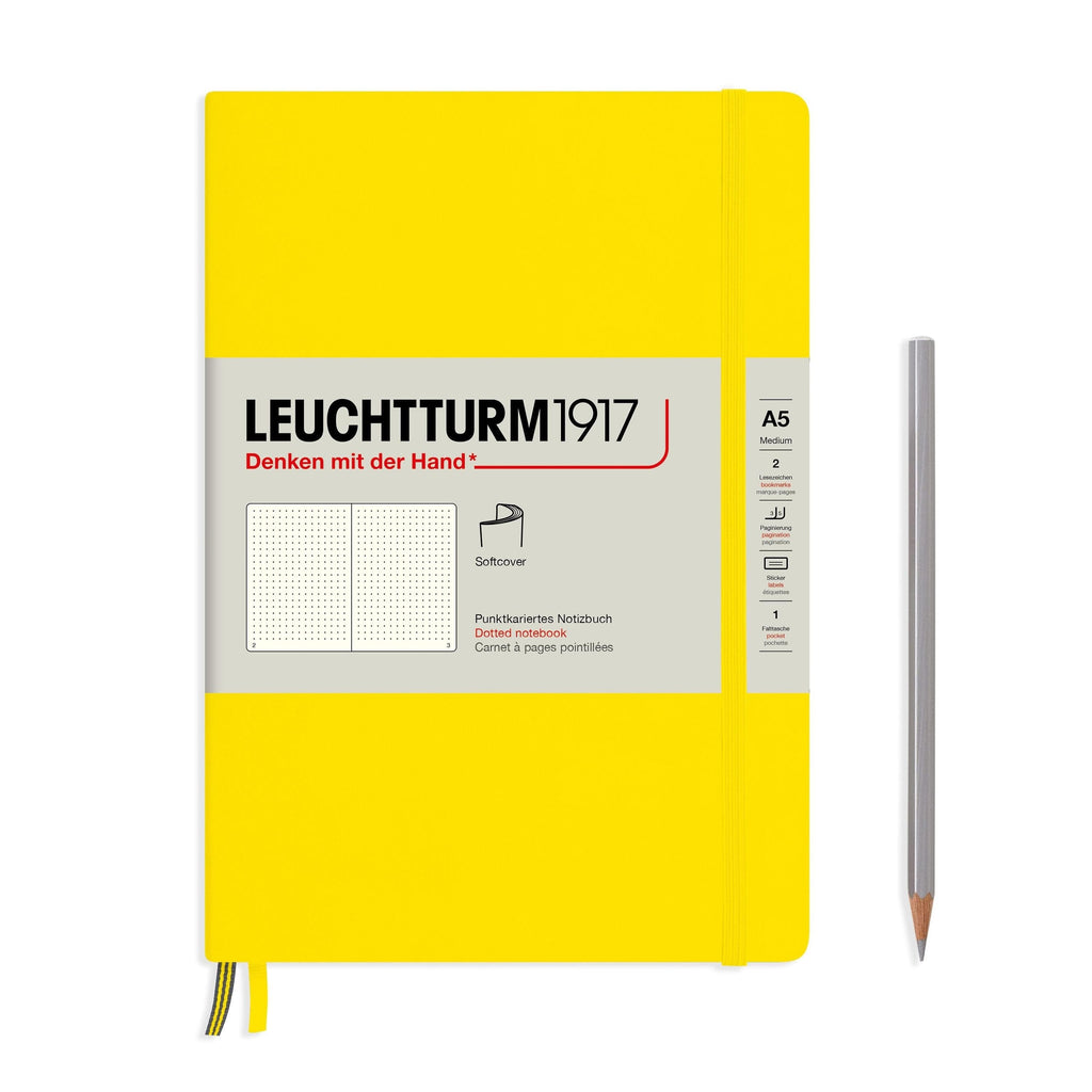 Leuchtturm 1917 Softcover A5 Notebook - Lemon - The Journal Shop