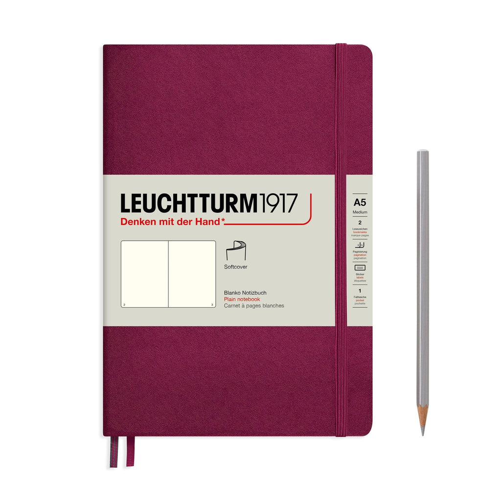 Leuchtturm 1917 Softcover A5 Notebook - Port Red - The Journal Shop