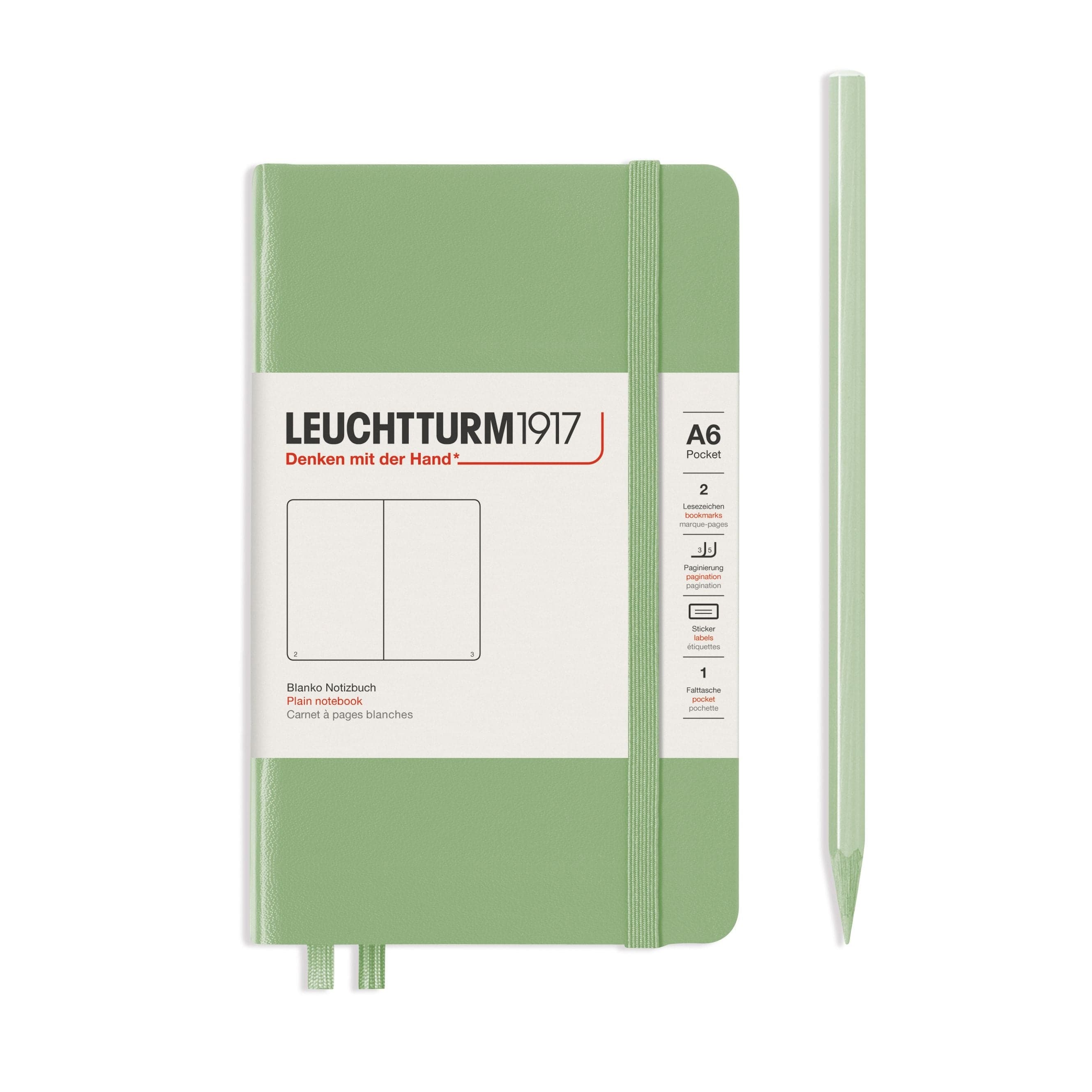 Leuchtturm1917 Weekly/Note Softcover Agenda 2024 A6 Pocket Sage