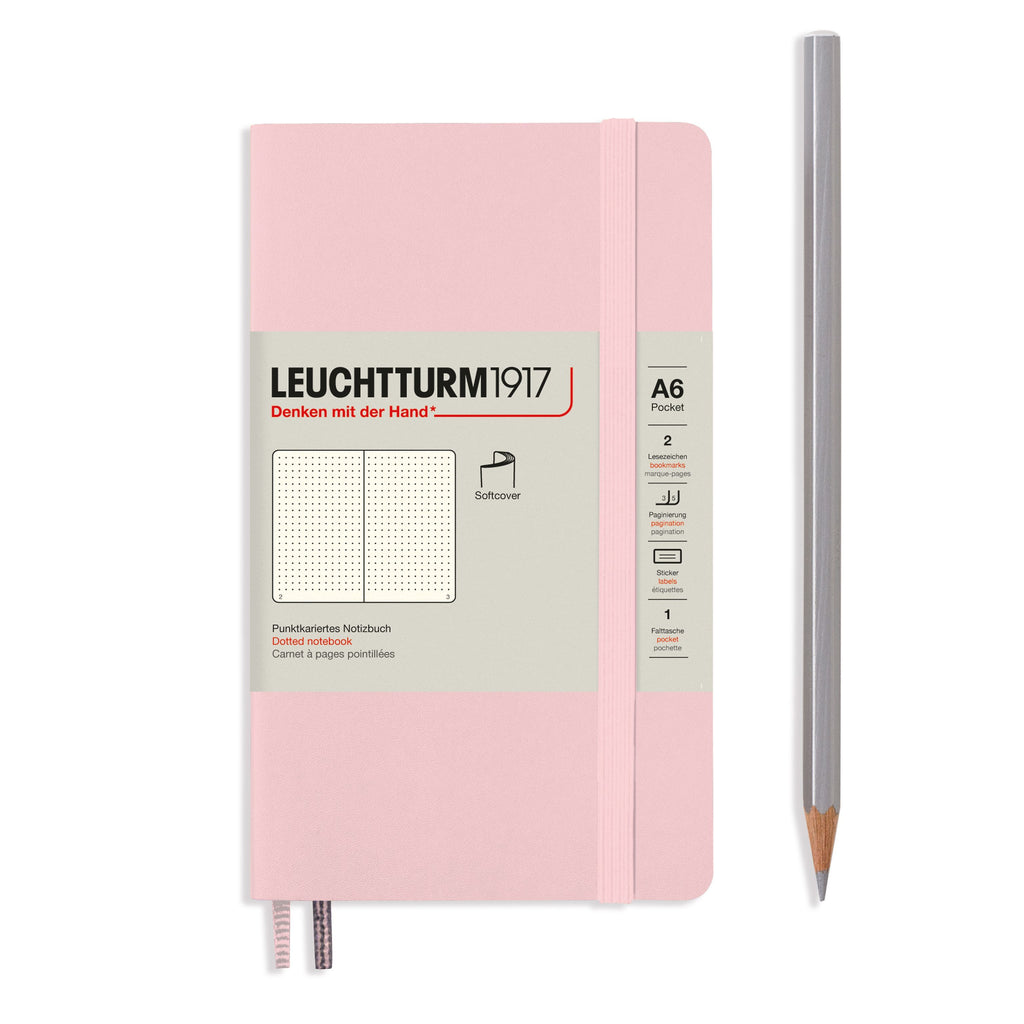Leuchtturm1917 Dotted Hardbound Notebook - Anthracite, 3-1/2 x 6