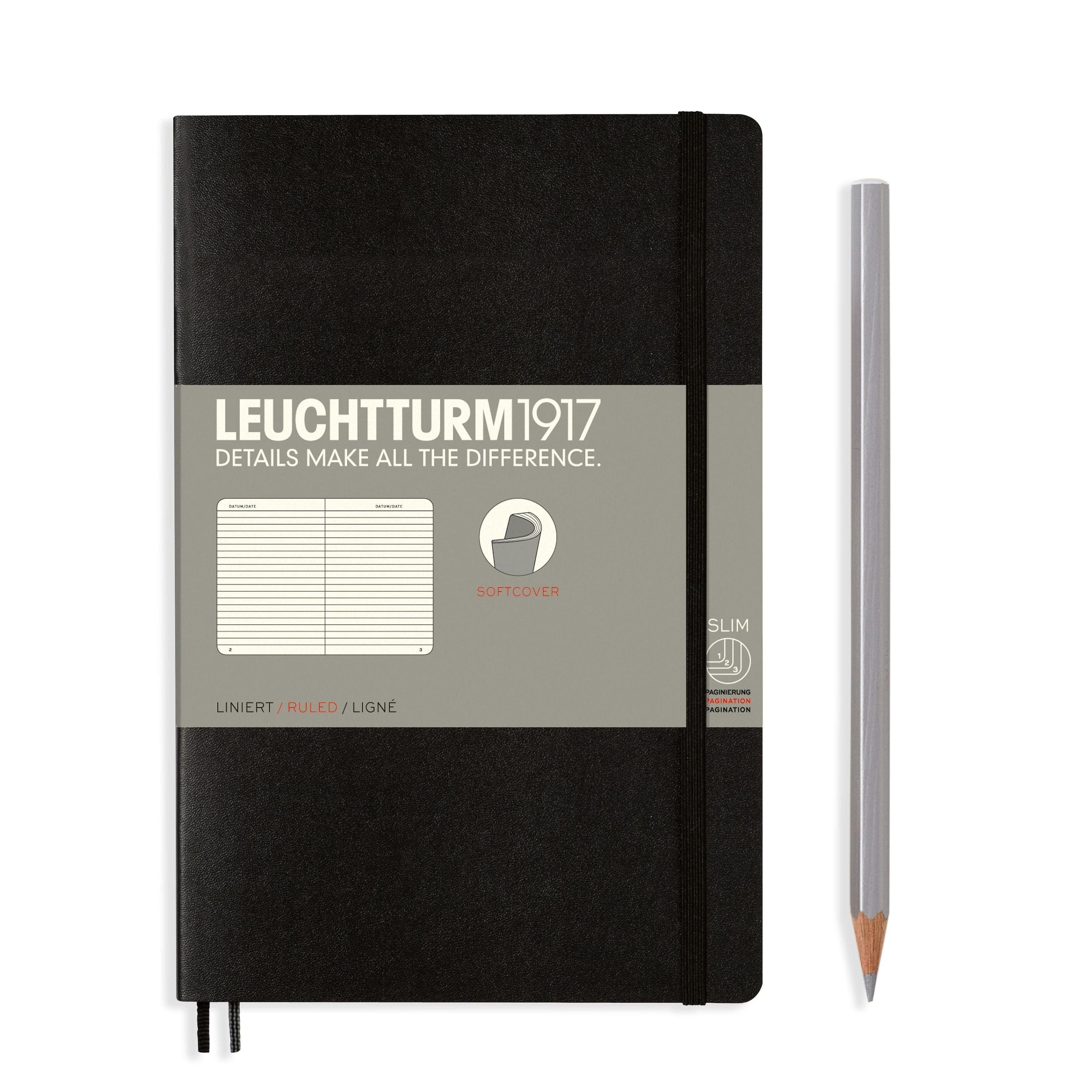 Leuchtturm1917 Softcover Black B6 – The Journal Shop
