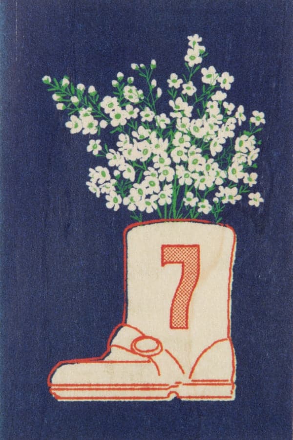 WOODHI Wooden Postcard - Numbers Birthday 7 - The Journal Shop
