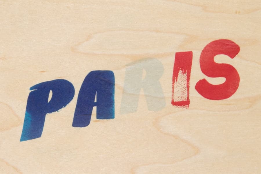 WOODHI Wooden Postcard - Painted Paris - The Journal Shop