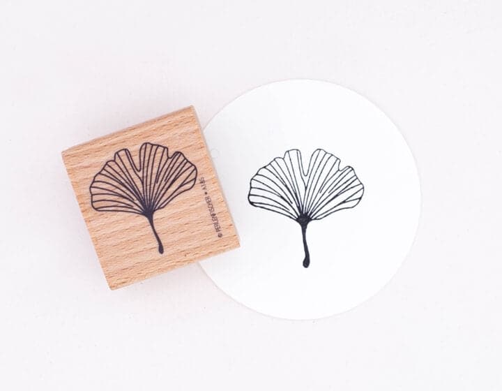 Perlenfischer Stamp - Ginkgo Leaf - The Journal Shop