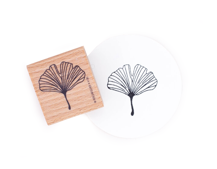 Perlenfischer Stamp - Ginkgo Leaf - The Journal Shop