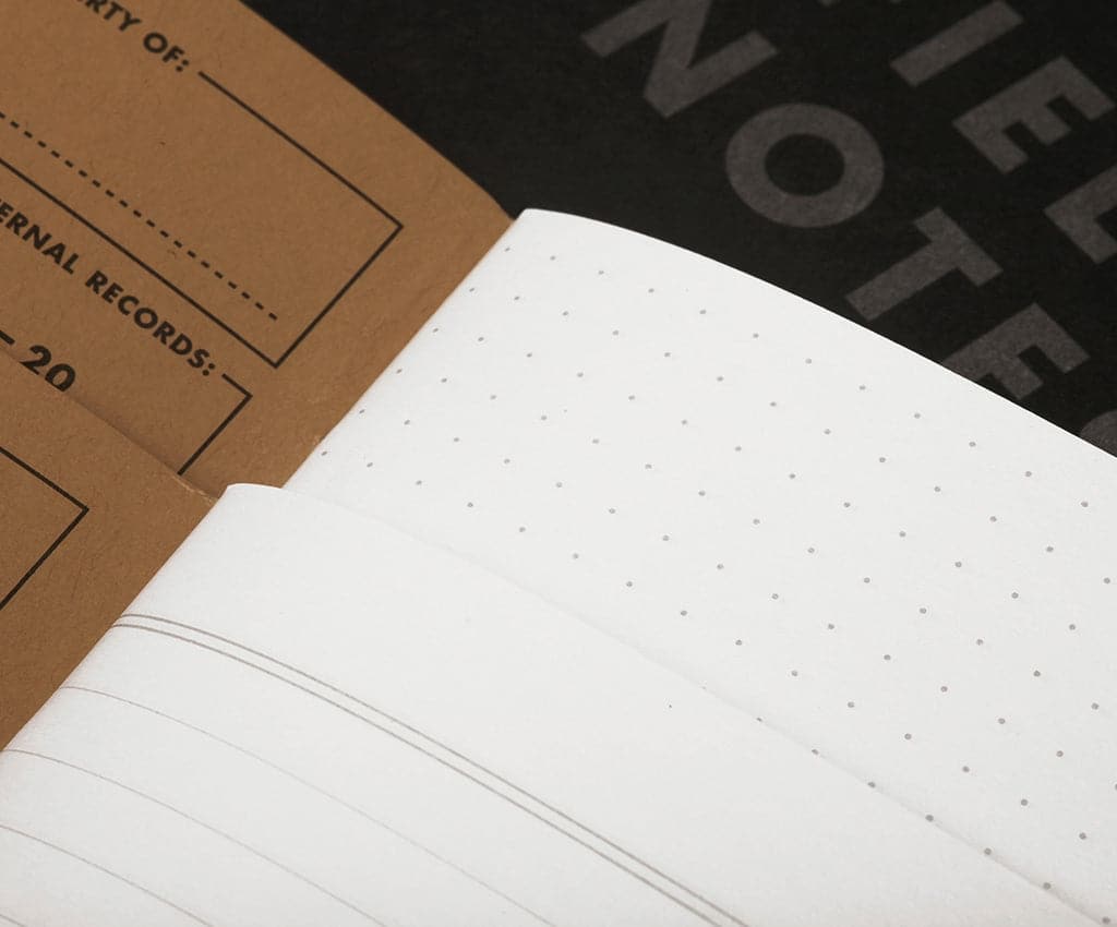 Field Notes 'Pitch Black' Memo Book (A6, Pack of 3) - The Journal Shop