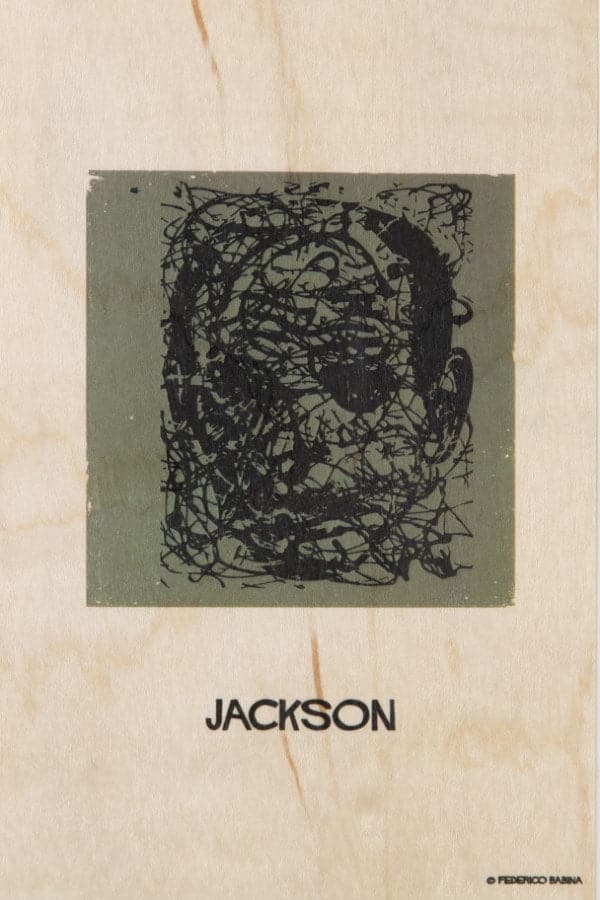 WOODHI Wooden Postcard - Portrart Jackson - The Journal Shop