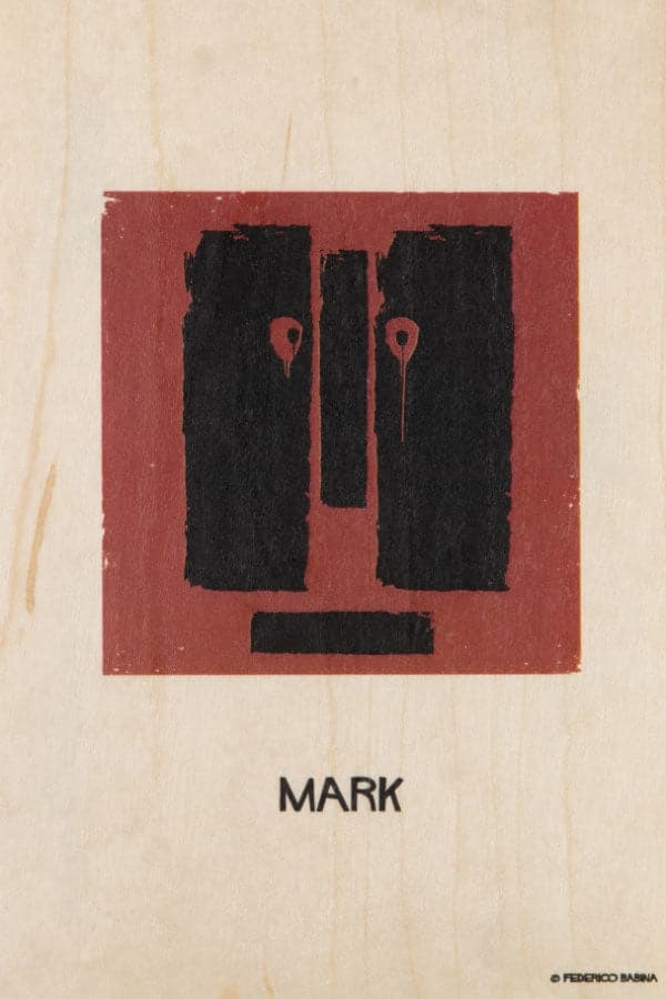 WOODHI Wooden Postcard - Portrart Mark - The Journal Shop