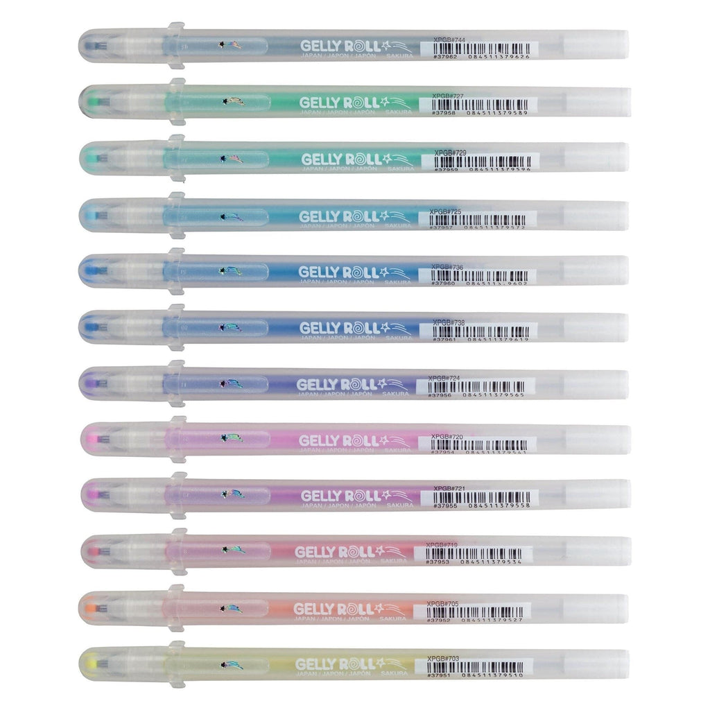 Sakura Stardust Set of 12 Gel Pens - The Journal Shop