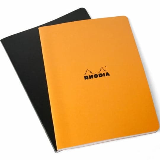 Rhodia Side-Stapled Notebook (A4, Lined) - The Journal Shop